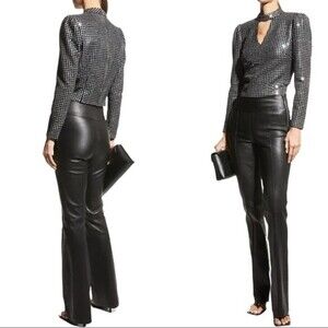 RAMY BROOK Skye Sequined Embroidered Party‎ Holiday Long Sleeve Blouse Top Sz 0